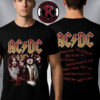 ACDC Pwr Up World Tour Highway to Hell Track List Unisex T Shirt Two Sided