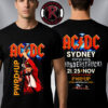 ACDC Pwr Up World Tour Highway to Hell Track List Unisex T Shirt Two Sided