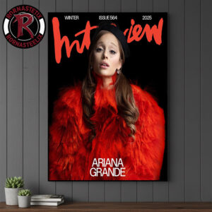 Ariana Grande Graces The Cover Of Interview Magazine Winter Issue 564 2025 Poster Canvas Decor