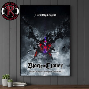 Black Clover A New Saga Begins Second Season Coming To Crunchyroll On December 21 At Jump Festa 2026 Poster Canvas Decor
