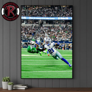 DeVonta Smith Defying Gravity Poster Canvas Decor