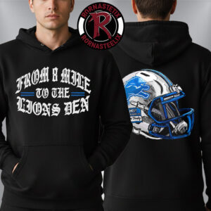 Eminem x Detroit Lions Helmet Collab Collection Unisex Hoodie Two Side