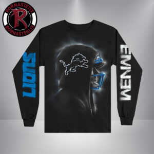 Eminem x Detroit Lions Silhouette Collab Merchandise Longsleeve