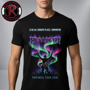 Megadeth Farewell Tour 2026 Edmonton Canada Exclusive Tee At Rogers Place On February 21 2025 Unisex T Shirt