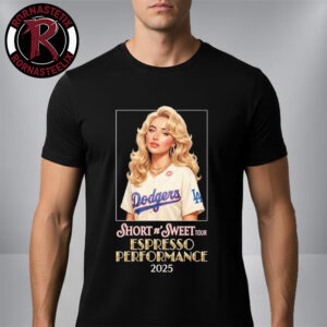 Sabrina Carpenter x Los Angeles Dodgers Short n Sweet Tour Espresso Performance 2025 Unisex T Shirt