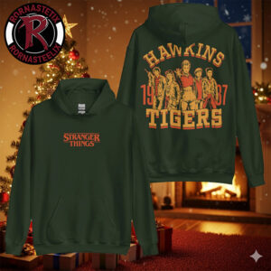 Stranger Things 5 Merchandise Hawkins Tigers 1987 Unisex Hoodie