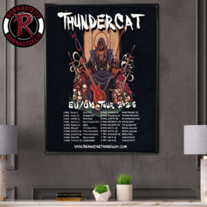 Thundercat EU UK Tour 2026 Schedule Tour Dates Poster Canvas Decor