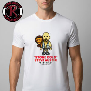 WWE x BAPE x TOPPS Collection Stone Cold Steve Austin Baby Milo Unisex T Shirt
