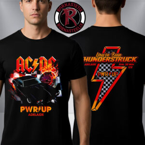 ACDC Pwr Up Adelaide Thunderstruck Exclusive Tee Show On November 30 2025 South Australia Unisex T Shirt Two Sided