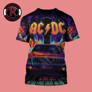 ACDC Pwr Up Australia Event Poster At Adelaide Street Circuit In Adelaide South Australia On November 30 2025 All Over Print Shirt