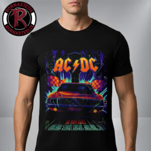 ACDC Pwr Up Australia Event Poster At Adelaide Street Circuit In Adelaide South Australia On November 30 2025 Unisex T Shirt