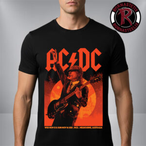 ACDC Pwr Up Melbourne Australia Tour 2025 2 Nights On November 12 16 2025 At Melbourne Cricket Ground Art By Ken Taylor Unisex T Shirt