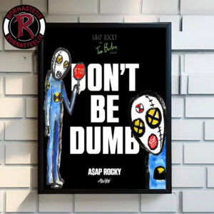 ASAP Rocky Album Don’t Be Dumb National Nothing Day x Tim Burton Poster Canvas Decor