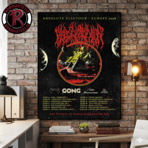 Blood Incantation Absolute Elsetour Europe 2026 Schedule Tour Dates Poster Canvas Decor