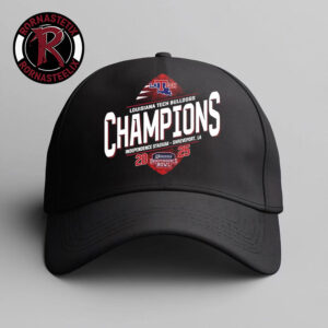 Celebrates Louisiana Tech Bulldogs Won Independence Bowl Champions 2025 At Independence Stadium Shreveport LA Hat Cap
