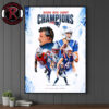 Celebrates New England Patriots NFL Champions 2025 AFC West Champions Poster Canvas Decor