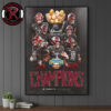 Western Kentucky Hilltoppers Champs 2025 New Orleans Bowl Champions WKU Hilltopper Football Poster Canvas Decor