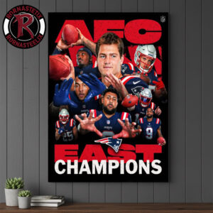 Congrats New England Patriots NFL AFC East Division Champions 2025 Poster Canvas Decor