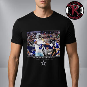 Dallas Cowboys George Pickens Dallas Cowboys NFL Flash Features Week 12 November 23 2025 Unisex T Shirt