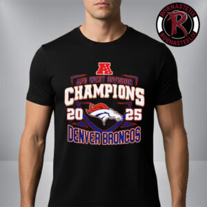 Denver Broncos 2025 AFC West Division Champions Logo Unisex T Shirt