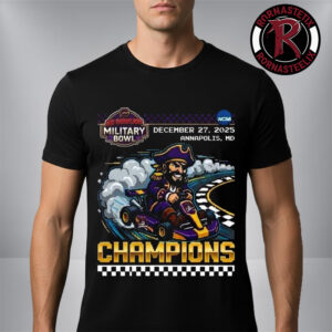 East Carolina Pirates Go Bowling Military Bowl Champions 2025 Navy Marine Corps Memorial Stadium On December 27 2025 Unisex T Shirt