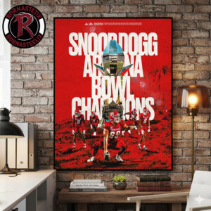 Fresno State Bulldogs Snoop Dogg Arizona Bowl Champions 2025 Poster Canvas Decor