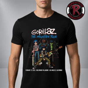 Gorillaz The Mountain Tour 2026 Event Tee Show At Hollywood Palladium Los Angeles On February 22 2026 Unisex T Shirt