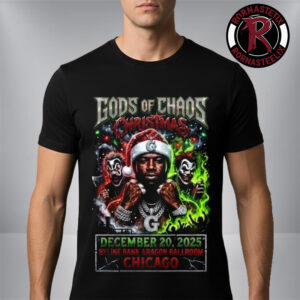Gucci Mane Gods of Chaos Christmas Show At Byline Bank Aragon Ballroom On December 20 2025 Chicago Unisex T Shirt