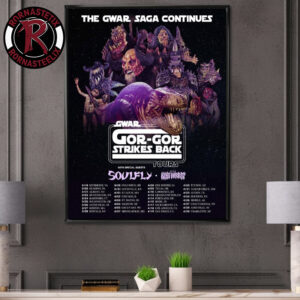 Gwar Band Gor Gor Strikes Back Tour 2026 The Gwar Saga Continues Poster Canvas Decor