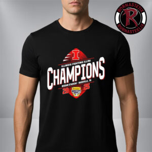 Illinois Fighting Illini Champions 2025 Music City Bowl Championship At Nissan Stadium Nashville TN Unisex T Shirt