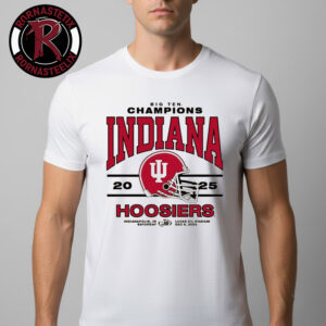 Indiana Hoosiers 2025 Big Ten Football Champions Unisex T Shirt
