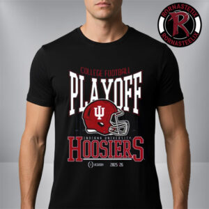 Indiana Hoosiers CFP 12 Team Helmet Tee College Football Play Off Unisex T Shirt