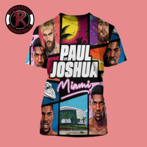 Jake Paul vs Anthony Joshua Match Showdown Vice City In Miami All Over Print Shirt