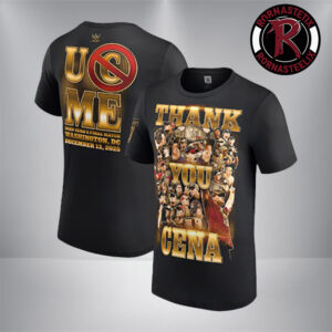 John Cena Thank You Cena Gold Tee John Cena’s Final Match On December 13 2025 In Washington DC Unisex T Shirt