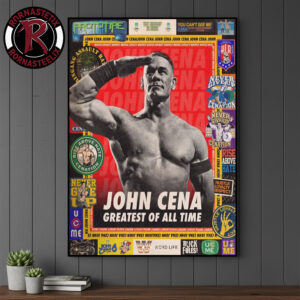 John Cena The Greatest Of All Time Thank You Cena Poster Canvas Decor