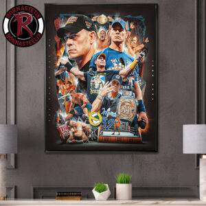 John Cena WWE Thank You Cena The Greatest Of All Time Poster Canvas Decor