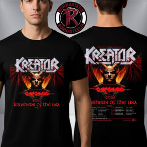 Kreator Krushers Of The USA 2026 Schedule Tour Dates Unisex T Shirt Two Sided