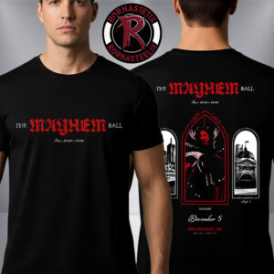 Lady Gaga The Mayhem Ball Tour 2025 2026 Melbourne Australia Night 1 At Marvel Stadium On December 5 2025 Unisex T Shirt Two Sided