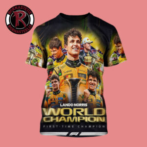 Lando Norris The 2025 Formula 1 World Champion McLaren All Over Print Shirt