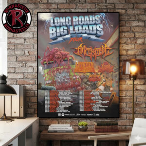 Long Roads Big Loads Tour 2026 Schedule Tour Dates Poster Canvas Decor