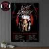 Testament Thrash Of The Titans North America 2026 Schedule Tour Dates Poster Canvas Decor