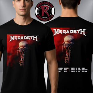 Megadeth 2026 Tour Schedule Artwork By Blake Armstrong Unisex T Shirt Two Sided