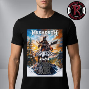Megadeth Canada 2026 Tour Schedule Dates Art By Blake Armstrong Unisex T Shirt