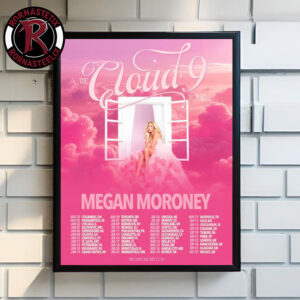 Megan Moroney The Cloud 9 Tour 2026 Schedule Tour Dates Poster Canvas Decor