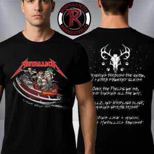 Metallica 1 Night World Tour Merry Metal Christmas Unisex T Shirt Two Sided