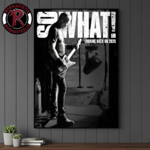 Metallica Looking Back On 2025 So What Poster Canvas Decor