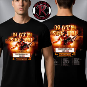 Nate Smith Country Rock n Roll Tour 2026 Schedule Tour Dates Unisex T Shirt Two Sided