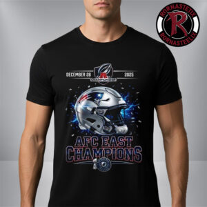 New England Patriots Champions 2025 AFC East Championship On December 28 2025 Helmet Unisex T Shirt