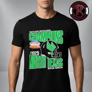 North Texas Mean Green Football Champions Isleta New Mexico Bowl 2025 Helmet Unisex T Shirt