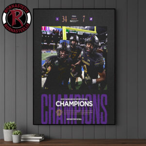 Northwestern Wildcats Champions 2025 Gameabove Sports Bowl Poster Canvas Decor